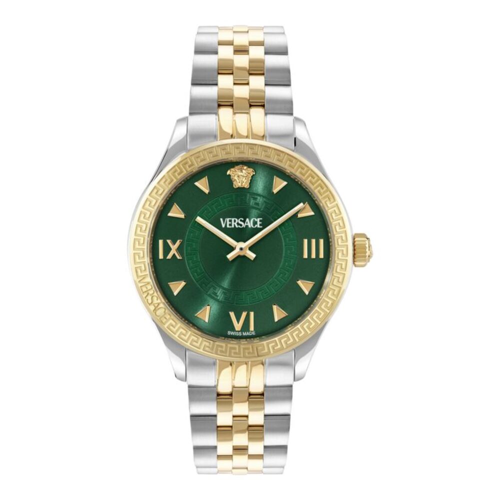 Versace Hellenyium Bracelet Watch Two Tone Womens